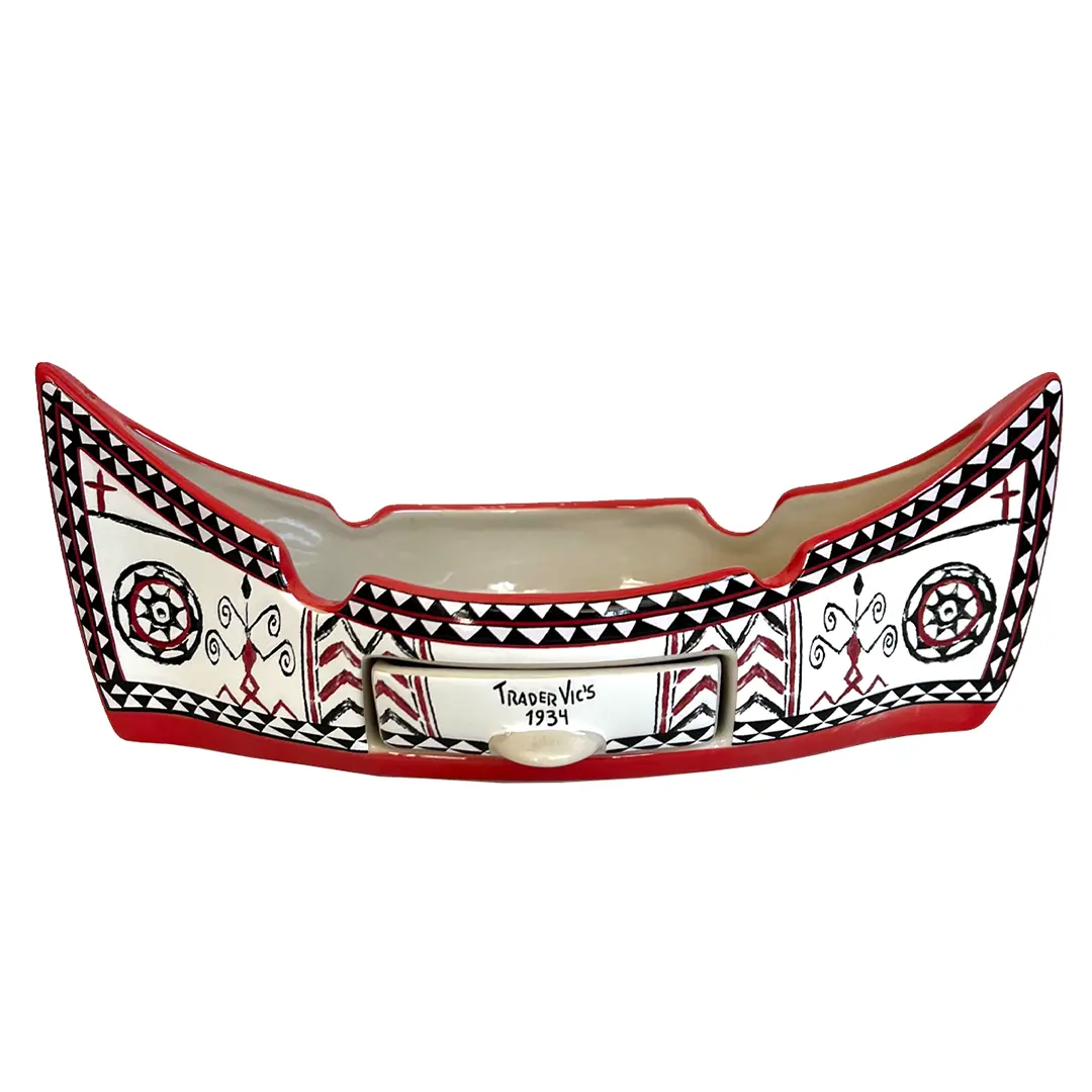 ORCHID ISLAND CANOE ASHTRAY - Image 2