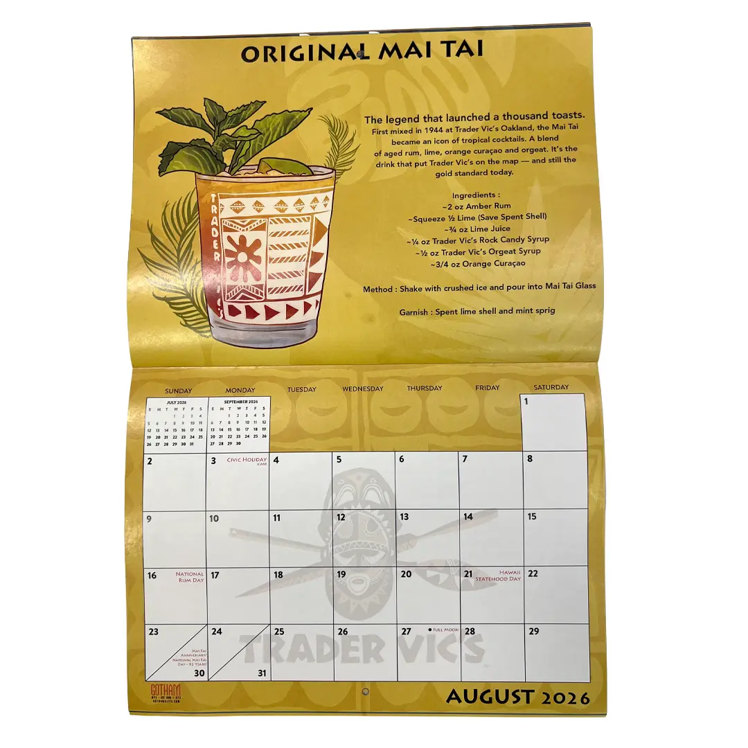 TRADER VIC'S 2026 CALENDAR - Image 3