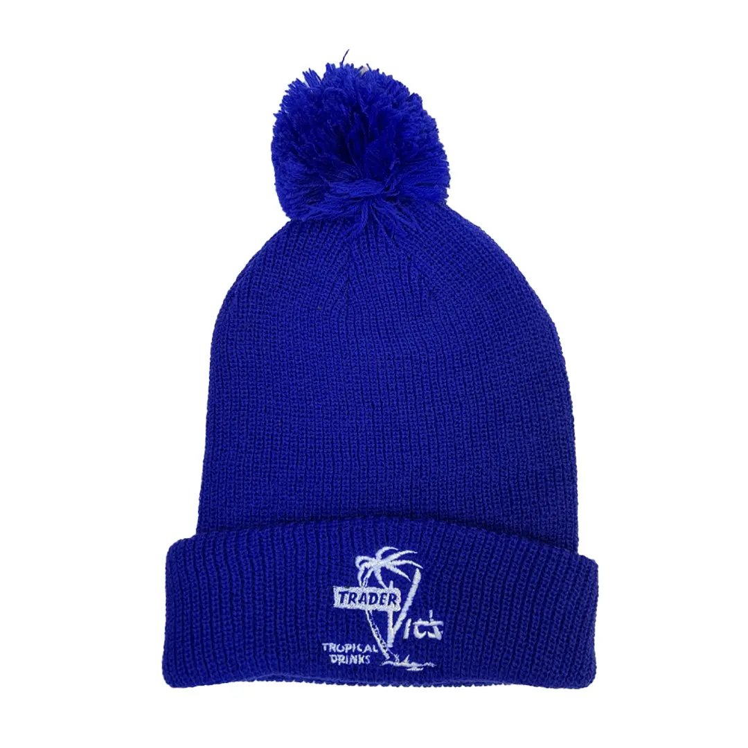 TROPICAL DRINKS BEANIE WITH POM - Image 3