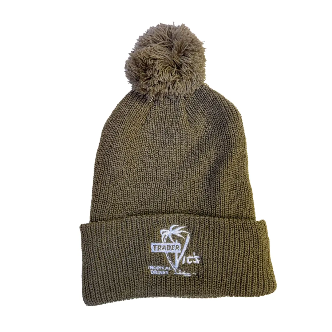 TROPICAL DRINKS BEANIE WITH POM - Image 4