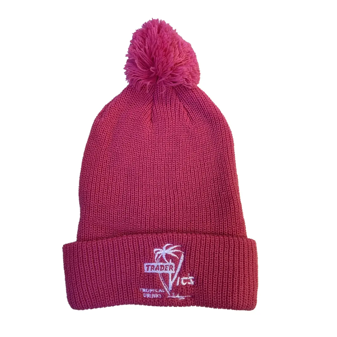TROPICAL DRINKS BEANIE WITH POM - Image 5